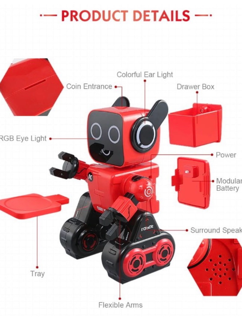 DJI K3 Cady Wile Educational Robot Toy - White and Black - Picture 7 of 12